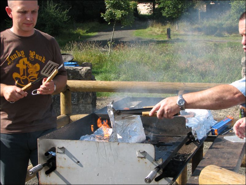 Silver paper on your burger sir